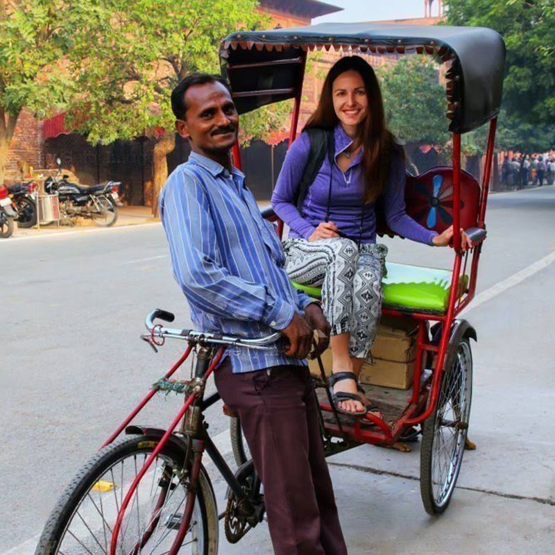 Rickshaw Ride at Taj Mahal