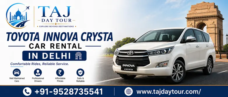 Toyota Innova Crysta Car Rental in Agra